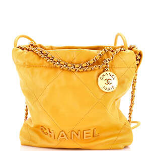 Chanel Mini 22 Chain Hobo Quilted Calfskin
